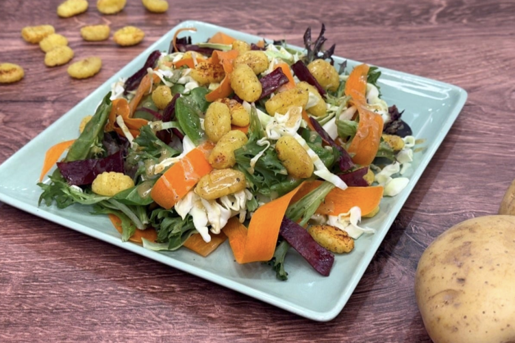 Irish-Inspired Salad with Crispy Gnocchi