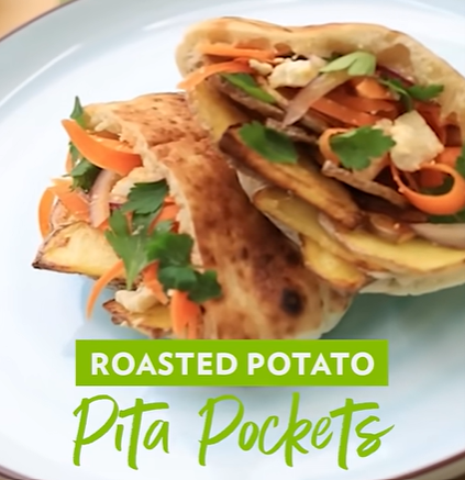 Roasted Potato Pita Pocket