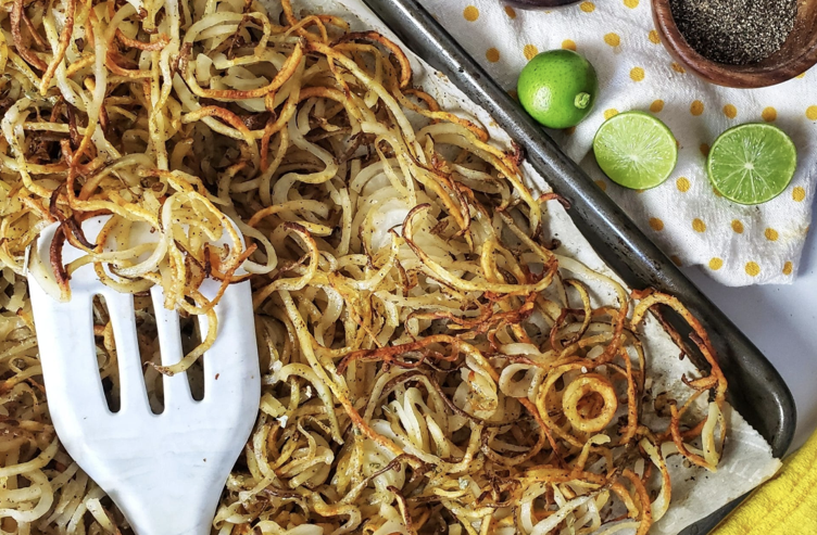 Tray Baked Chili Lime Curly Potatoes